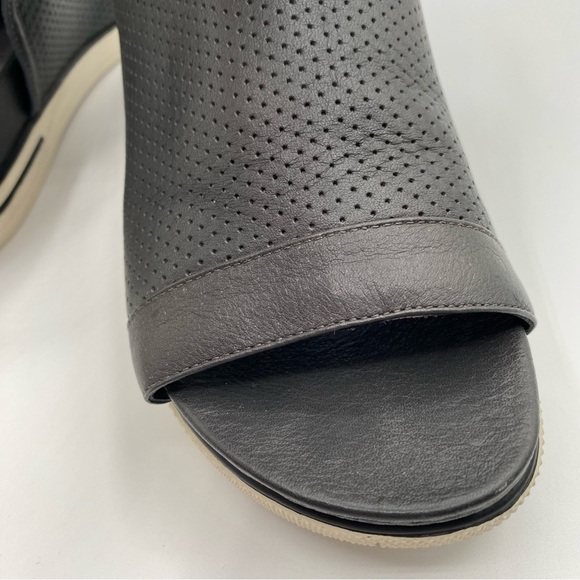 EILEEN FISHER Sport Platform Sandal Sz 7 Charcoal Gray - Picture 7 of 14